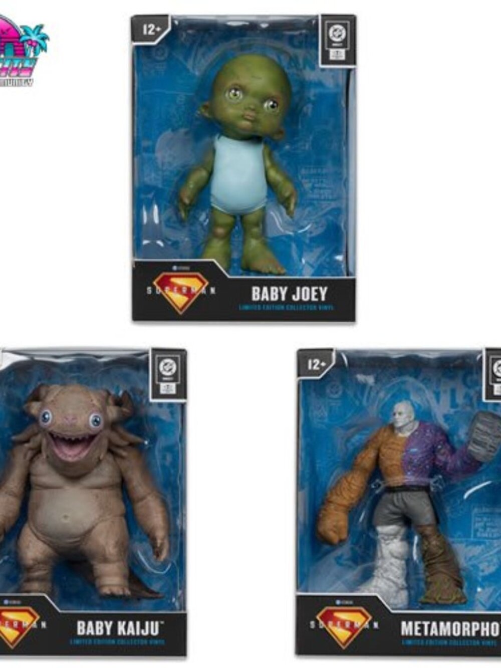 McFarlane Todd's Mods Vinyl W03 DC Superman Movie 2025 4.5" Figures 3-Pack LE
